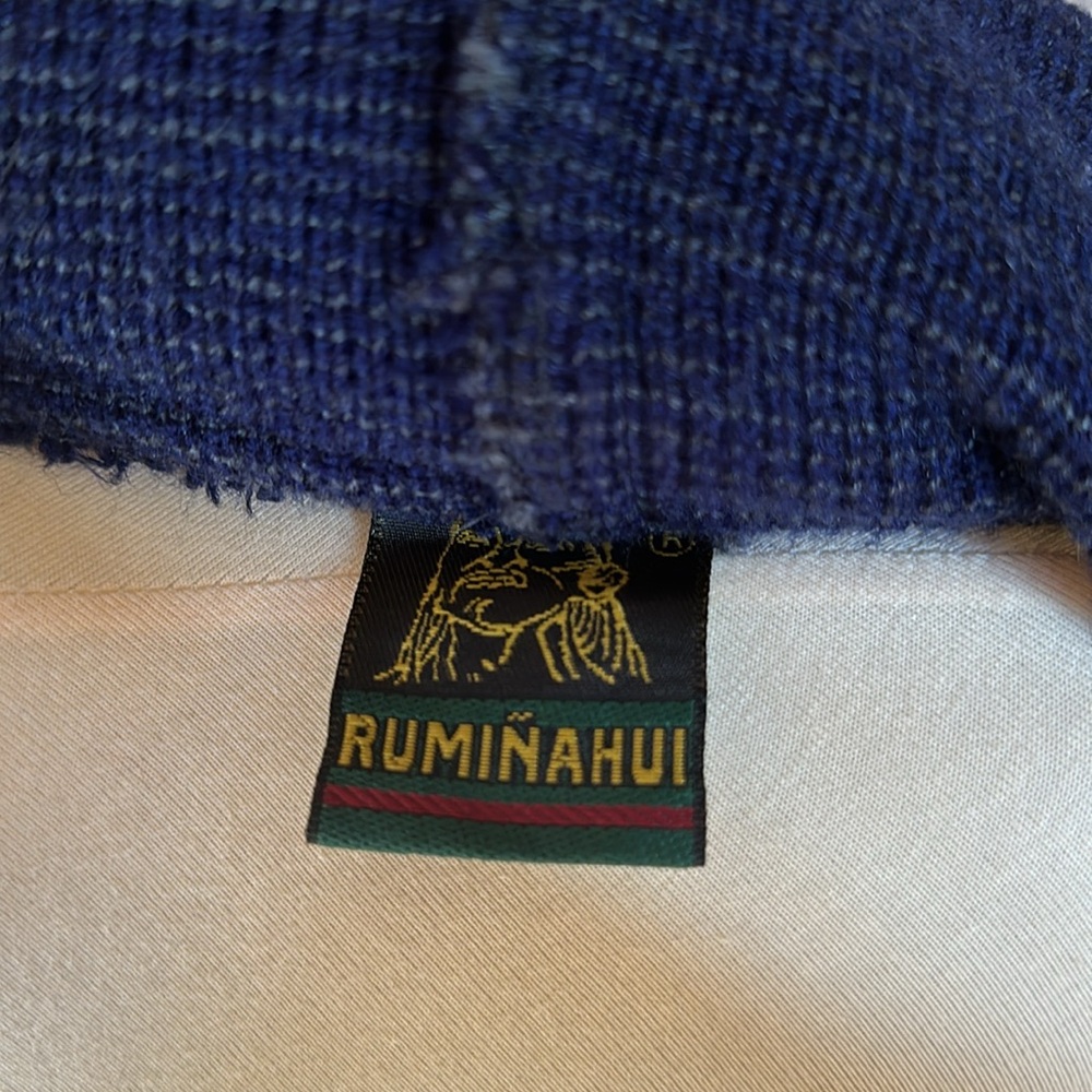 Solid Wool American Flag Hooded Sweater - image 4